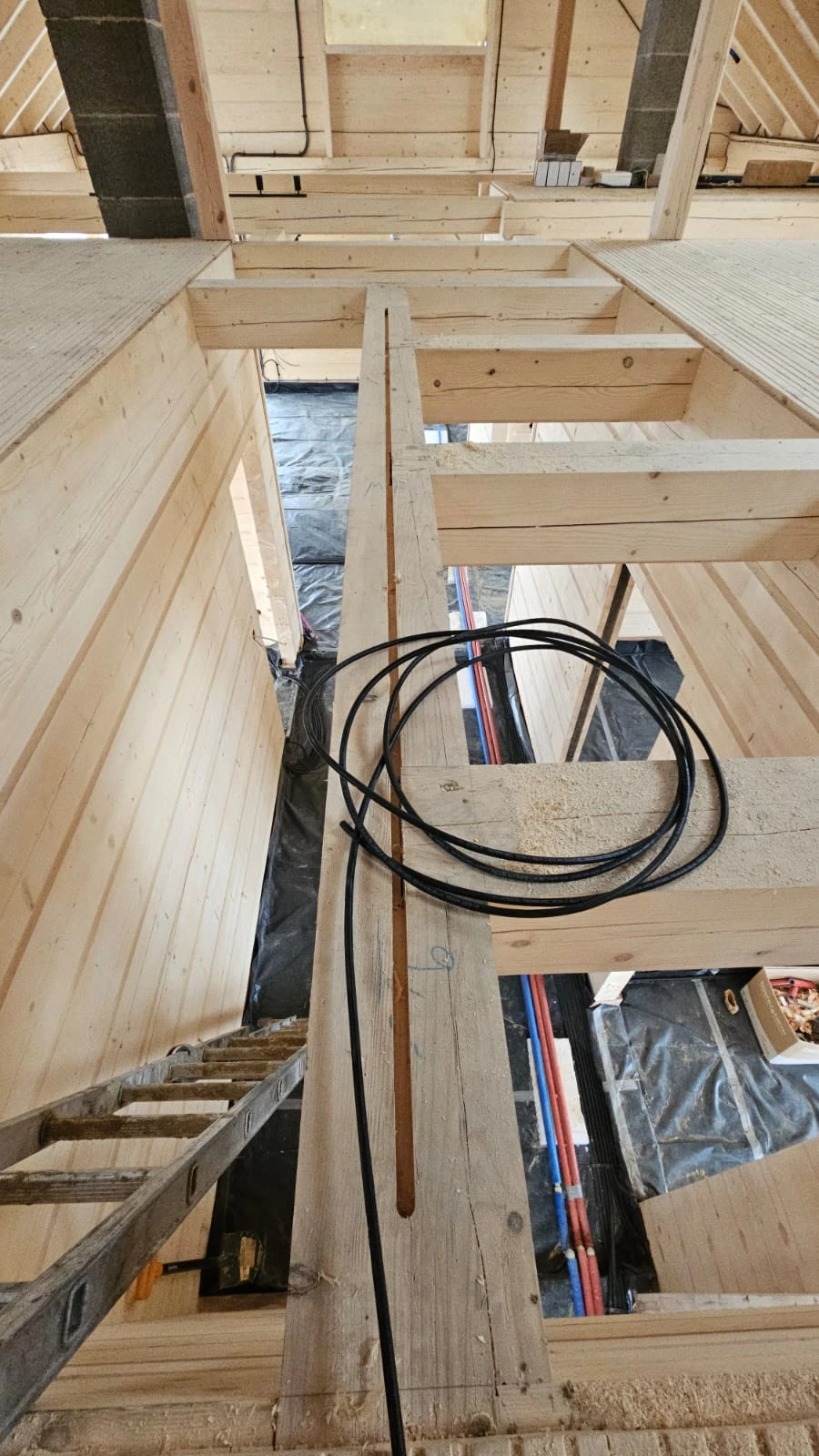 Zdjęcie wykonanej instalacji – Domy z bali